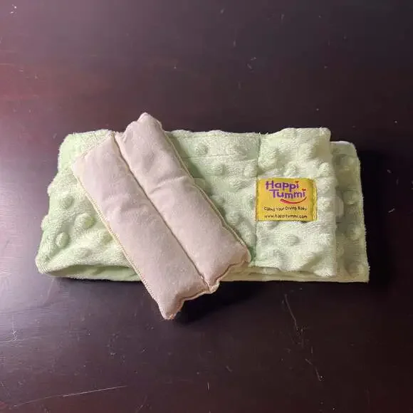 Happi Tummi Green Plush Waistband w/ Herbal Pouch for Baby Colic and Gas Relief - Picture 8 of 8